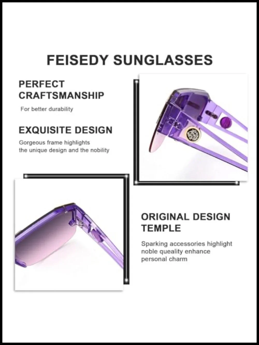 Oversized Square Shield Sunglasses UV400 Protection One Piece Lens